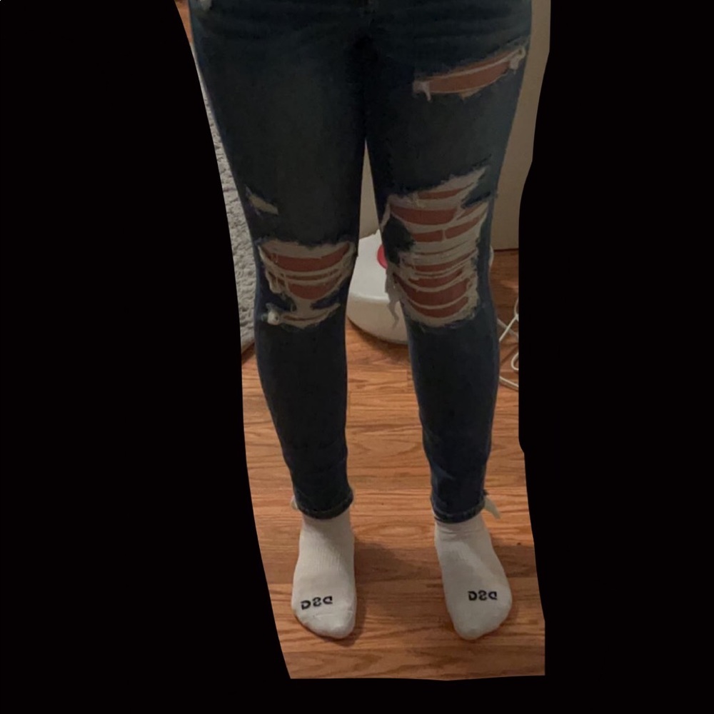 American Eagle Hi-Rise Jegging Ripped